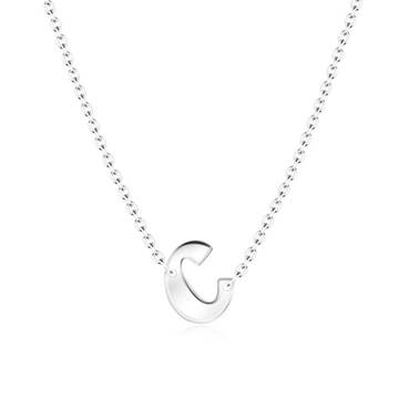 Alphabet Silver Necklace c SPE-5569